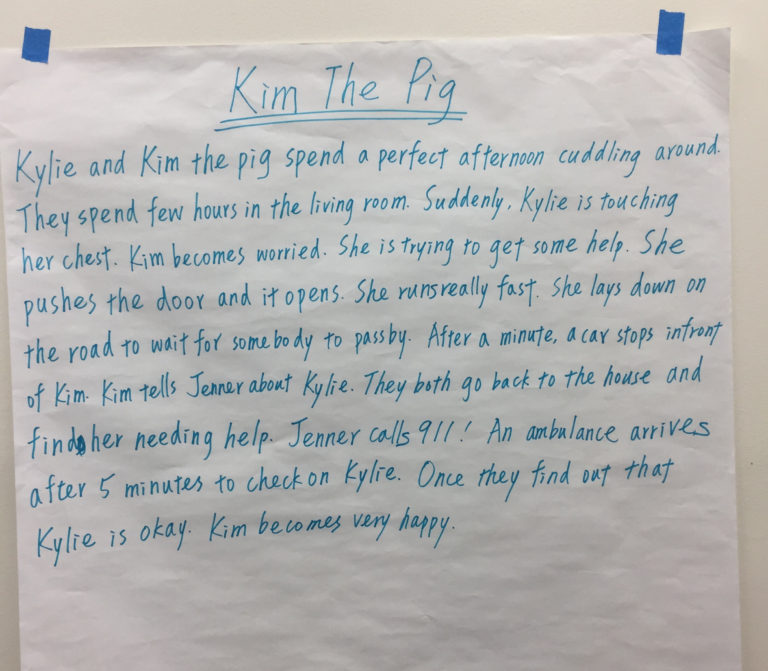 An ESL Lesson: Writing a Story Using Picture Prompts and Correction